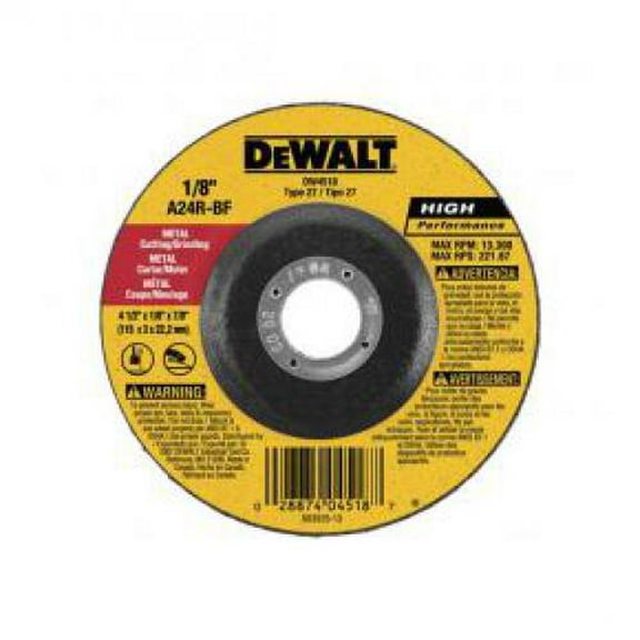 DeWalt DW4418 Metal Cutting - Grinding Wheel 4" - 100 Pak