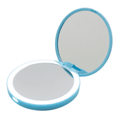 Impressions Vanity Cinderella Lighted Compact Mirror for Purse, Makeup Mirror with 2X Magnification