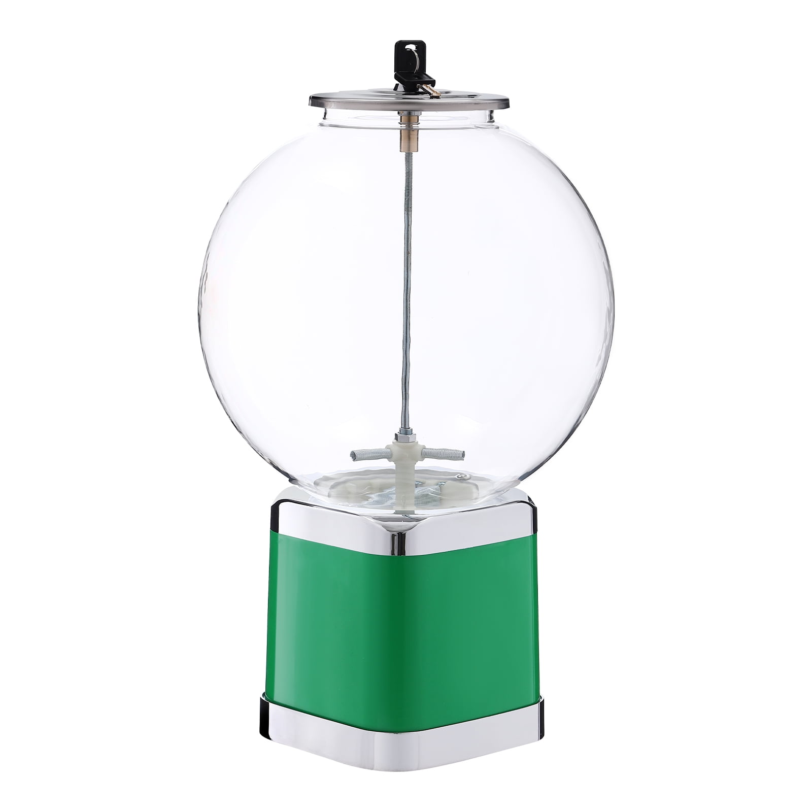 Large Capacity Vending Machine, Twister Ball Dispenser, Green Twister Ball Dispenser Used for Selling Small Capsule Toys, Pinballs, etc.