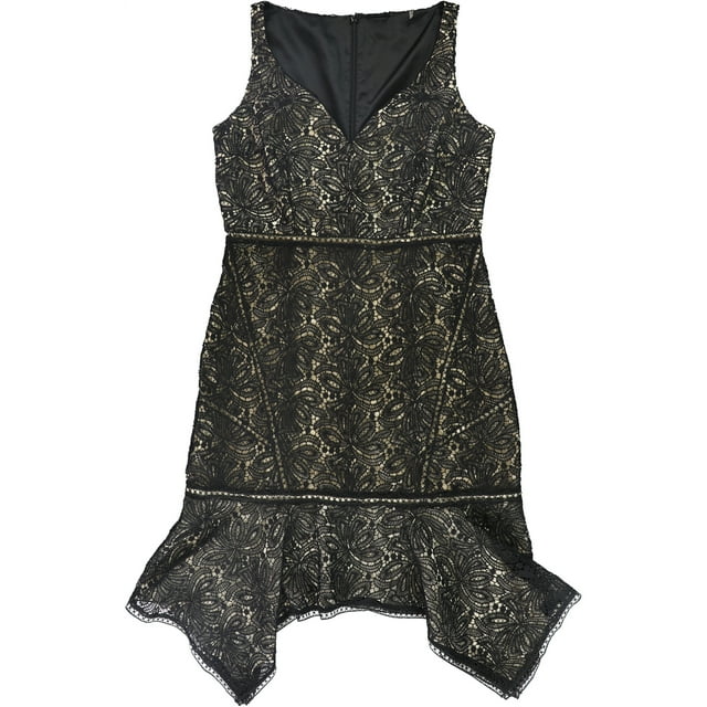 Elie Tahari Vestido de cóctel Mariya para mujer, negro, 10