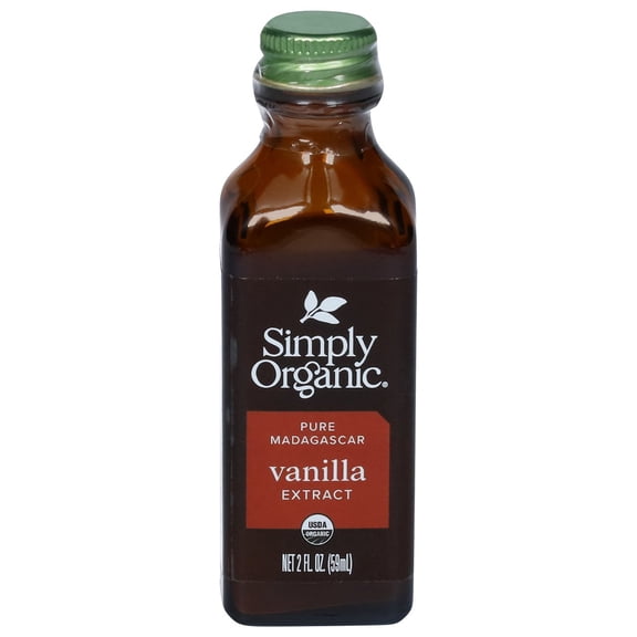 Pack Of 3 Simply Organic Pure Madagascar Vanilla Extract, 2 oz (Package May Vary)