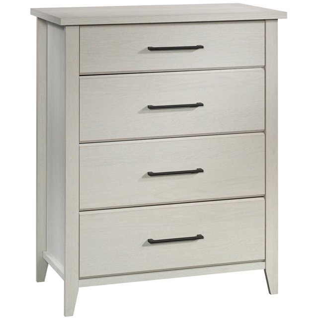 Pemberly Row Engineered Wood 4-Drawer Bedroom Chest in Glacier Oak