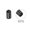 thumbnail image 2 of 10mm Rubber Pool Tip Cover Pool Cue Stick Tip Protector for Billiard Club Snooker Head Guard, Black, 5 Pack, 2 of 6