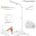 thumbnail image 4 of LINLIN Touch Sensor LED Table lamp Cordless Rechargeable Reading Lamp/Desk Light,3-Level Dimmable Eye Care Book Light, Flexible Neck,USB Charging Bedside Lamp for Office,Home,Reading, 4 of 9