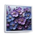 thumbnail image 2 of Designart "Elegance Fit For Royalty" Violets Floater Framed Canvas Prints, 2 of 5
