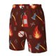 thumbnail image 4 of Balery Fire Extinguisher Traje de Baño Estilo Hawaiano para Hombre, Shorts de Secado Rápido con Bolsillos-Small, 4 of 6