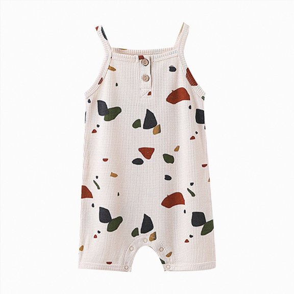 Baby Onesies Boy Girls Romper Suspenders Check Jumpsuit Button Pajamas Jumpsuit