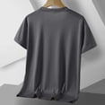 thumbnail image 3 of Bnwani Shirts for Men Summer Tee Short Sleeve Casual Shirts Dark Gray 3XL, 3 of 8