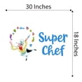 thumbnail image 4 of Super Chef Circle Of Food Kitchen Cook Chef Gourmet Bon Viveur Fancy Food Wine Baking Donuts Pancakes Holiday Gift Decorating Ideas Bedroom Wall Decal Sticker - Size: 30 In X 18 In, 4 of 5