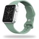 thumbnail image 1 of Correa de reloj inteligente compatible con Apple Watch Band de 38 mm, 40 mm, 42 mm y 44 mm, correa deportiva de repuesto de silicona suave compatible con iWatch SE Series 6/5/4/3/2/1 (38/40 mm, verde, 1 of 7