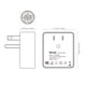 thumbnail image 5 of Cargador de pared USB Nekmit de doble puerto, ultrafino y plano, paquete de 2, 5 of 7
