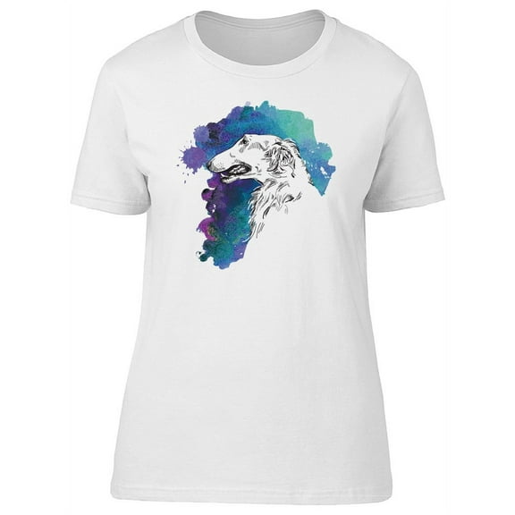 Russian Borzoi Dog Sketch Tee Women's -Image by Shutterstock