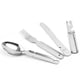 thumbnail image 3 of Camping Vajilla Portátil Vajilla Cumpleaños Cucharada Spoon Fork Mochilero Campistas Comer Suministros Herramientas Presentes Inevent OD011050-00, 3 of 7