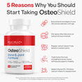 thumbnail image 5 of OsteoShield Peak Health Research, Calcium Supplements with Vitamin D3, K2 & Aquamin, 60 Capsules, 5 of 9