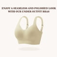 thumbnail image 6 of Women's Bras Seamless Push Up Bra Adjustable Straps Full Coverage Tshirt Bra No Underwire Bras Everyday Bras Support Bras, 6 of 9