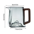 thumbnail image 5 of Glass Tea Kettle with Infuser and Wood Handle, Borosilicate Loose Leaf Tea Maker, Stovetop Safe Teapot for Home Brewing Herbal Tea, Ukhbmc | A, 5 of 8