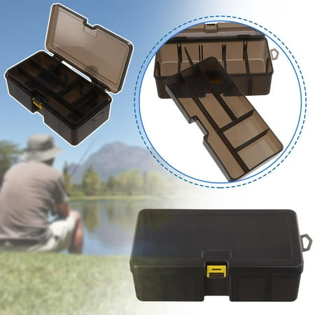 YUEYAN Plastic Dual Layer Waterproof Fishing Tackle Box Lures UAU Bait Storage