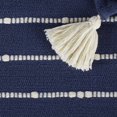 thumbnail image 4 of Design Imports DII French Blue and Off White Slub Stripe Throw, 4 of 4