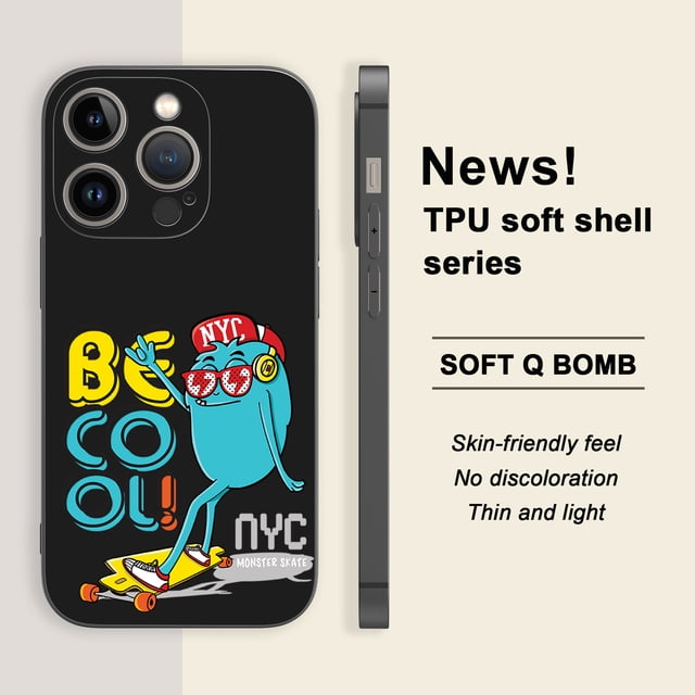 Añade un toque de fantasía a tu iPhone con esta funda para teléfono plateada mate con estampado gráfico