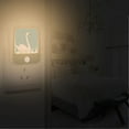thumbnail image 2 of Yayeee 2-Pack Plug in LED Night Lights with Light Sensors Motion Detectors, White Cartoon Swan, 2 of 7