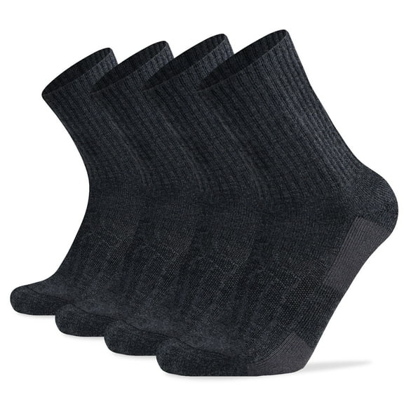 Busy Socks Women's Wool Boot Soft Thick Socks,Medium,4 Pack,Dark Grey