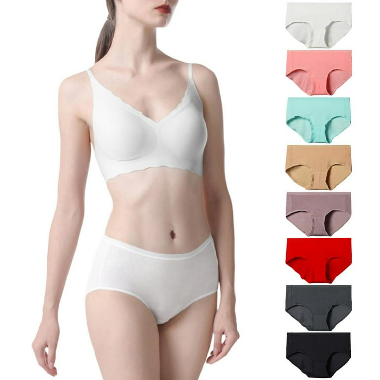 Popvcly 3 Pack Menstrual Period Underpants for Women Mid Waist