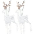 thumbnail image 4 of 2pcs Christmas Acrylic Elk Pendant Christmas Tree Hanging Ornament Clear Elk Statue Decor, 4 of 7