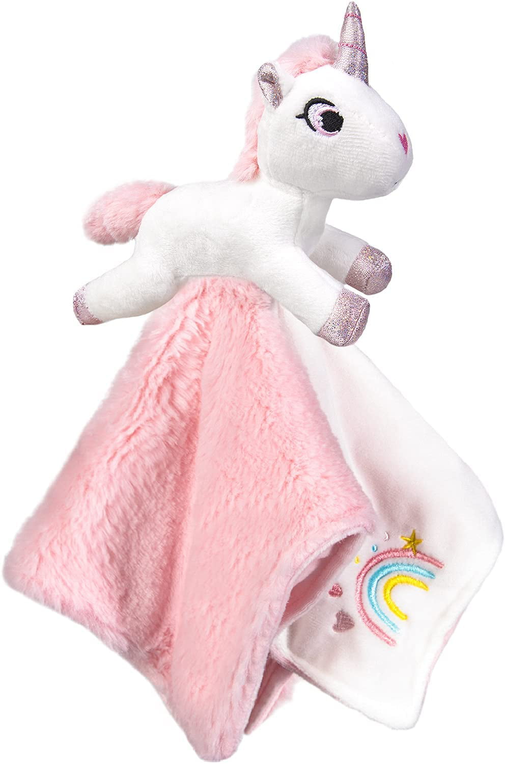 Unicorn Pink Animal Snuggler Personalized Security Blanket Baby Blankie 