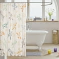 thumbnail image 3 of Airplane Bathroom Shower Curtain Sets 72"Wx84"L Aircrafts Pattern Fabric Shower Curtain,Colorful Hand Drawn Doodle Style Shower Curtain Cute Retro Propeller Airplane Bath Curtain Kawaii, 3 of 4