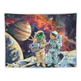 thumbnail image 5 of WYYP Space Alien Astronaut Fun Tapestries Cool Colors For Men's Bedrooms College dormitory Wall Decorations Or Picnic Mat Party Decorations Painting, 5 of 6