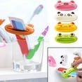 thumbnail image 2 of ACDANC Bathroom Cleaning Products Toothpaste Tube Squeezer 4 Pack Random Colors Animal Toothpaste Clip Toothpaste Roll Tube Squeezer Tool Dispenser, 2 of 4