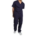 thumbnail image 5 of Medgear Scrubs Set - Unisex, Cargo Pants, V-Neck Top, Short Sleeve, Relaxed Fit, 5 of 6