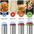 thumbnail image 3 of Mirdinner Stainless Steel Rolling Pin, Dough Roller with Silicone Removable Rings, Baking Mat and Bench Scraper, Bake Tools for Cooking Pizza Pie Cookies Pastries, 3 of 6