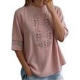 thumbnail image 6 of Kelon Short Sleeve Womens Linen Cotton Tops Vacation Casual Outfits Blouses Dressy Casual Summer Outfits 2026, 6 of 6