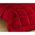thumbnail image 4 of 3 Piece New Fluffy Pattern Comforter Set, 800 TC, 100% Egyptian Cotton, Super King Size Red Solid, 4 of 6