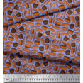 thumbnail image 2 of Soimoi Tissu en Poly Georgette, Tissu Imprimé pour Aliments, 1 Yard 52 Pouces de Large, 2 of 3