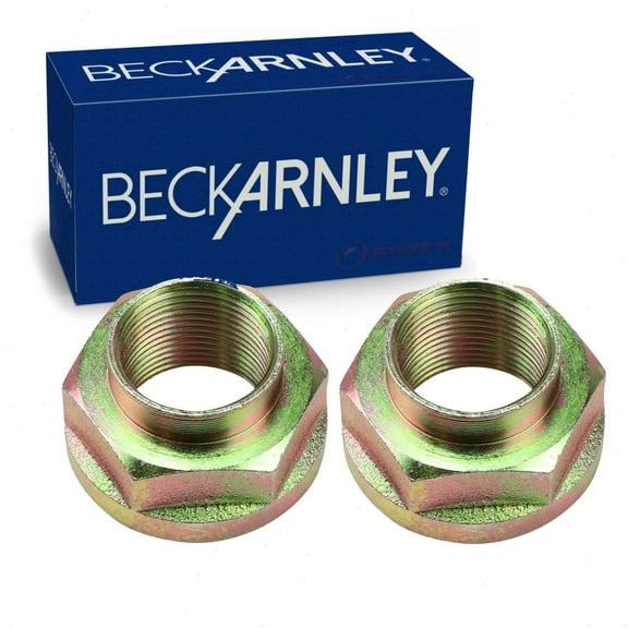2 pc Beck/Arnley Front Axle Nuts compatible with Honda Civic 1.5L 2.0L 2.4L L4 2006-2023