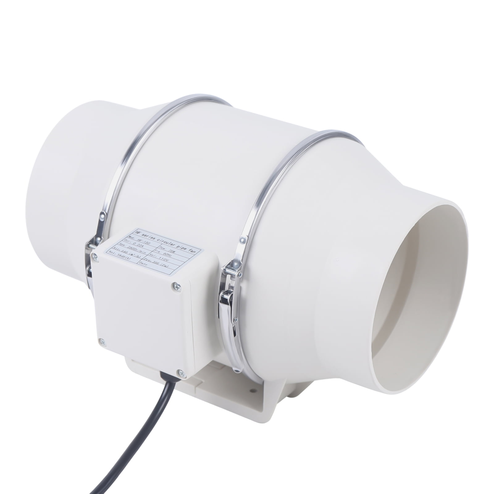 ChicHomey 110V ​​75W Pipe Fan with 540m³/h Airflow,38dB Low Noise,Moisture-proof,Exhaust Blower Fans  for Kitchen, Garage & Home Ventilation​​