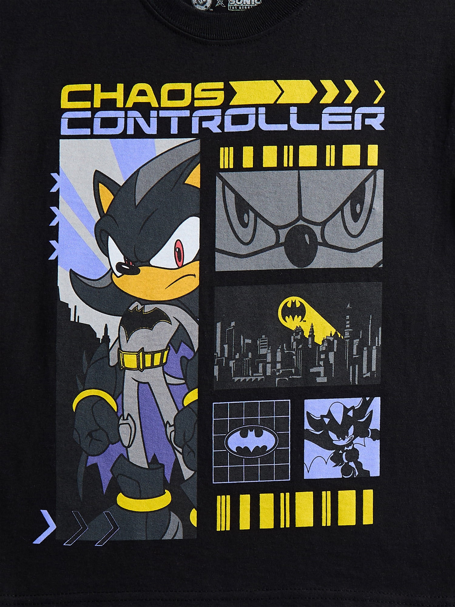 DC x Sonic the Hedgehog Boys Graphic Tees with Short Sleeves, 2-Pack, Sizes XS-2XL