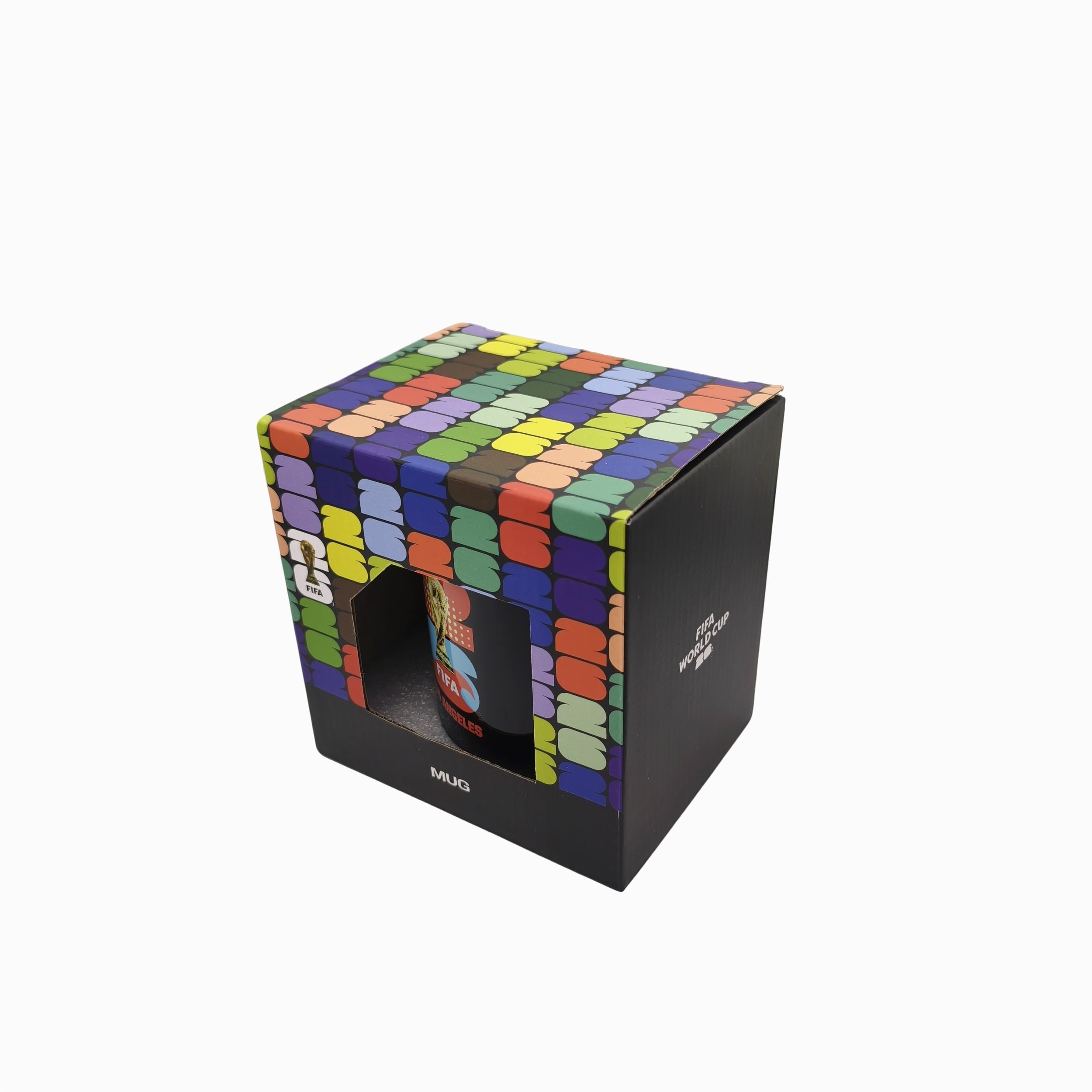 FIFA World Cup 2026 Host City Black Ceramic Soccer Mug - Los Angeles