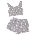 thumbnail image 2 of Jalioing Women's Lounge Set 2 Piece Fuzzy Fleece Shorts Tank Tops Pajama Set Winter Comfy Sleepwear, 2 of 6