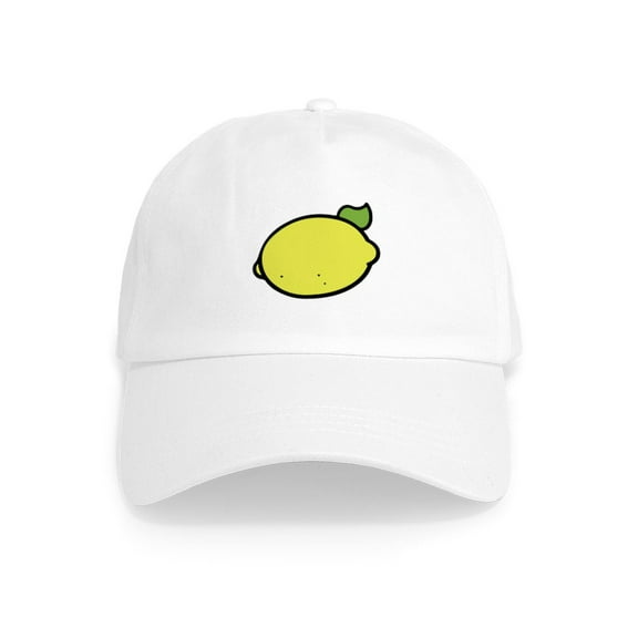 CafePress - Lemon Drawing Cap - Adjustable 100% Brushed Unisex Casual Cotton Baseball Cap, Beige, 1