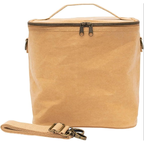 Lunch Poche | Adult Lunch Bag | Eco-Friendly, Washable & Stylish | Removable Insulated Insert | PVC, Phthalate, Lead & BPA Free (Kraft, Paper)