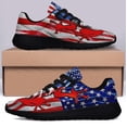 thumbnail image 3 of Puerto Rico American flag Shoes Sneakers Black Size 4, 3 of 7