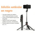 thumbnail image 1 of Palo Selfie Trípode con Control Remoto Bluetooth, Altura 1.7 m, Soporte para Móvil con Luz LED, Compatible con Apple y Android, 1 of 5
