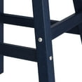 thumbnail image 4 of WestinTrends Malibu HDPE Outdoor Patio 24" Counter Stool Saddle Seat, Navy Blue, 4 of 11