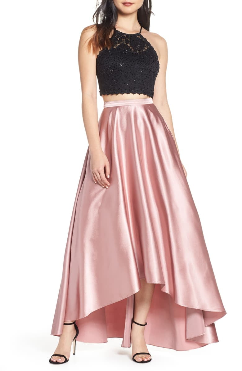 sequin hearts gown