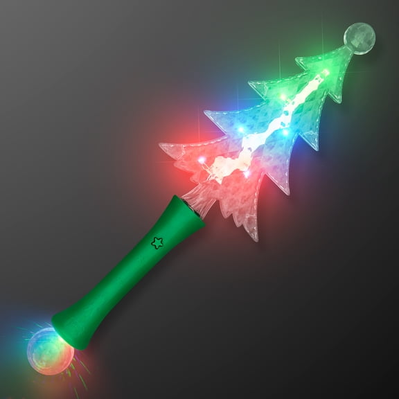 FlashingBlinkyLights Crystal Christmas Tree Light Up LED Wand