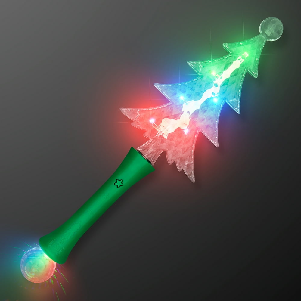 FlashingBlinkyLights Crystal Christmas Tree Light Up LED Wand Walmart