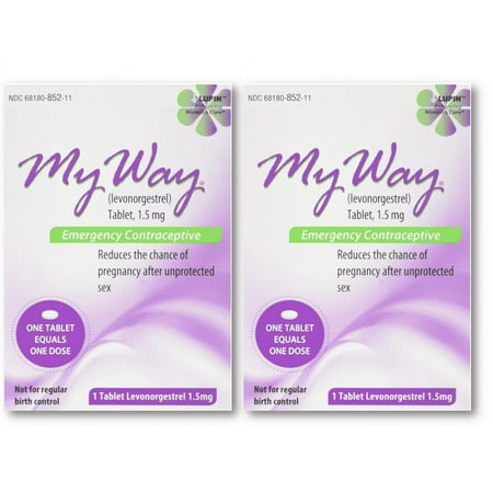 MyWay Emergency Contraceptive Pill | Compare to Plan B One-Step | 1.5MG ONE TABLET | 2PK